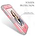 Hocase iPod Touch 7th/6th/5th Generation Case, Shockproof Heavy Duty Silicone Rubber+Hard Plastic Glitter Protective Case for iPod model A2178, A1574, A1509, A1421 - Pink/Gray