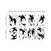 decalmile Black Dragon Wall Stickers Halloween Wall Decals Boys Room Baby Nursery Wall Decor