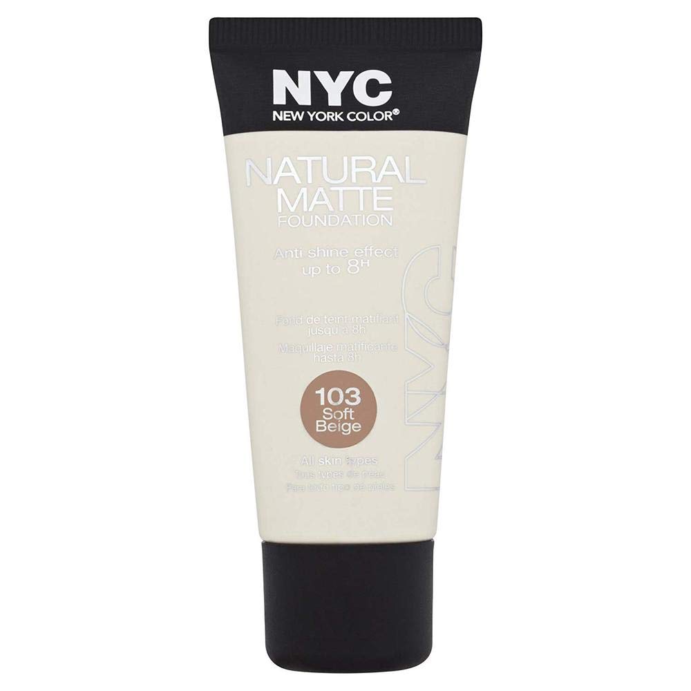 NYC Natural Matte Foundation Number 1, Soft Beige