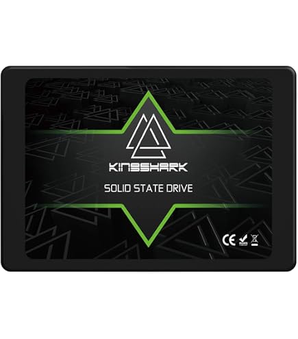 KingShark SSD 60 GB, 2,5" SATA3 Interne Festplatte – Bis Zu 550 MB/s Lesen, Für Desktop & Laptop