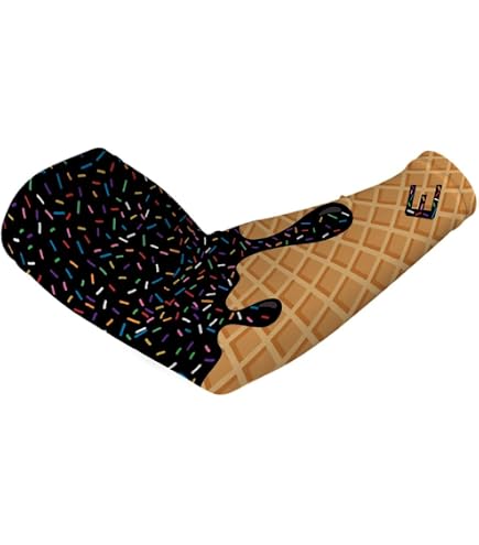 Prospect Sports Ice Cream Arm Sleeves 2-Pack – Youth & Adult Compression Sleeves With Moisture-Wicking Fabric, Fun Baseball Accessory