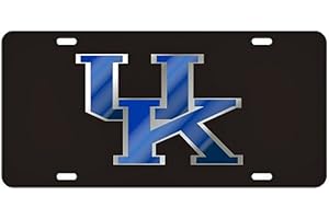 Craftique Kentucky Wildcats Black Laser Cut License Plate