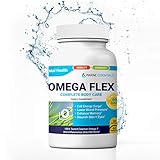 Omega Flex Joint Supplements: Joint Support to Lubricate Joints, Help Increase Blood Flow and Lessen Stiffness in 7 Days - Combines FruiteX-B, 5-Loxin, and Calamarine for Superior Joint Pain Treatment