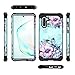 Casetego Compatible with Galaxy Note 10 Case,Floral Three Layer Heavy Duty Hybrid Sturdy Shockproof Full Body Protective Cover Case for Samsung Galaxy Note 10,Blue Flower