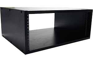 Gator Cases Wooden Studio Rack, 4U Size with 15.25" Depth, Black (GR-STUDIO-4U)