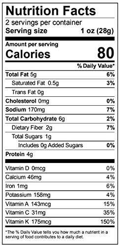 Brad's Plant Based Organic Crunchy Kale, Variety Pack (2 Original, 2 Vampire Killer & 2 Cheeze-It-Up), 6 Bags, 12 Servings Total