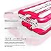 Zizo ION Series compatible with iPhone 8 Case Military Grade Drop Tested with Tempered Glass Screen Protector iPhone 7 case PINK CLEAR