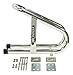 Pit Posse Chrome Motorcycle Removable Wheel Chock - 5 Year Warranty (3 1/2