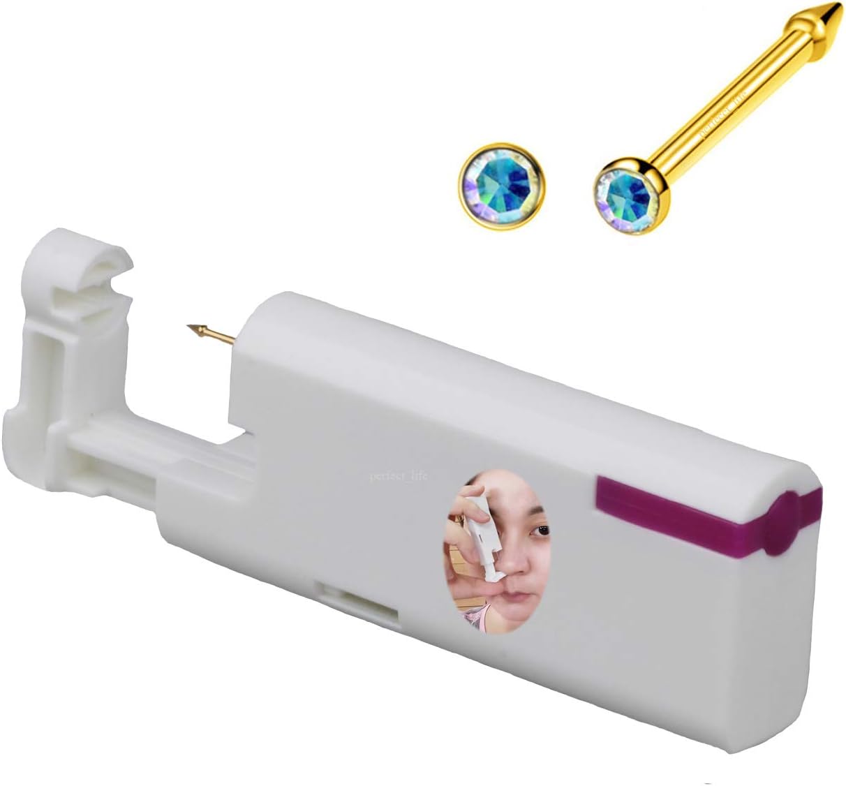 Nose Piercing Kits 20G Nose Stud Self Nose Piercing Gun New Generation