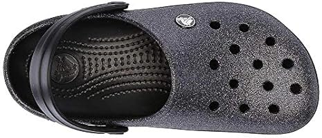 crocband glitter clog black