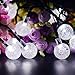 VMANOO Globe Battery Operated Timer String Lights 30 LED Bubble Crystal Ball Fairy Christmas Lighting Decor for Outdoor, Indoor, Garden, Patio, Bedroom Wedding Xmas Decorations (White)