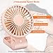 TriPole Mini Handheld Fan USB Portable Fans Rechargeable Battery Operated Foldable Desk Fan 3 Speed Hanging Personal Fan for Home Office Indoor Use Outdoor Travel