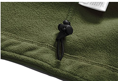 TACVASEN Herren Fleecejacke Military Outdoor Winddichte Jacke mit Kapuze – Bild 7