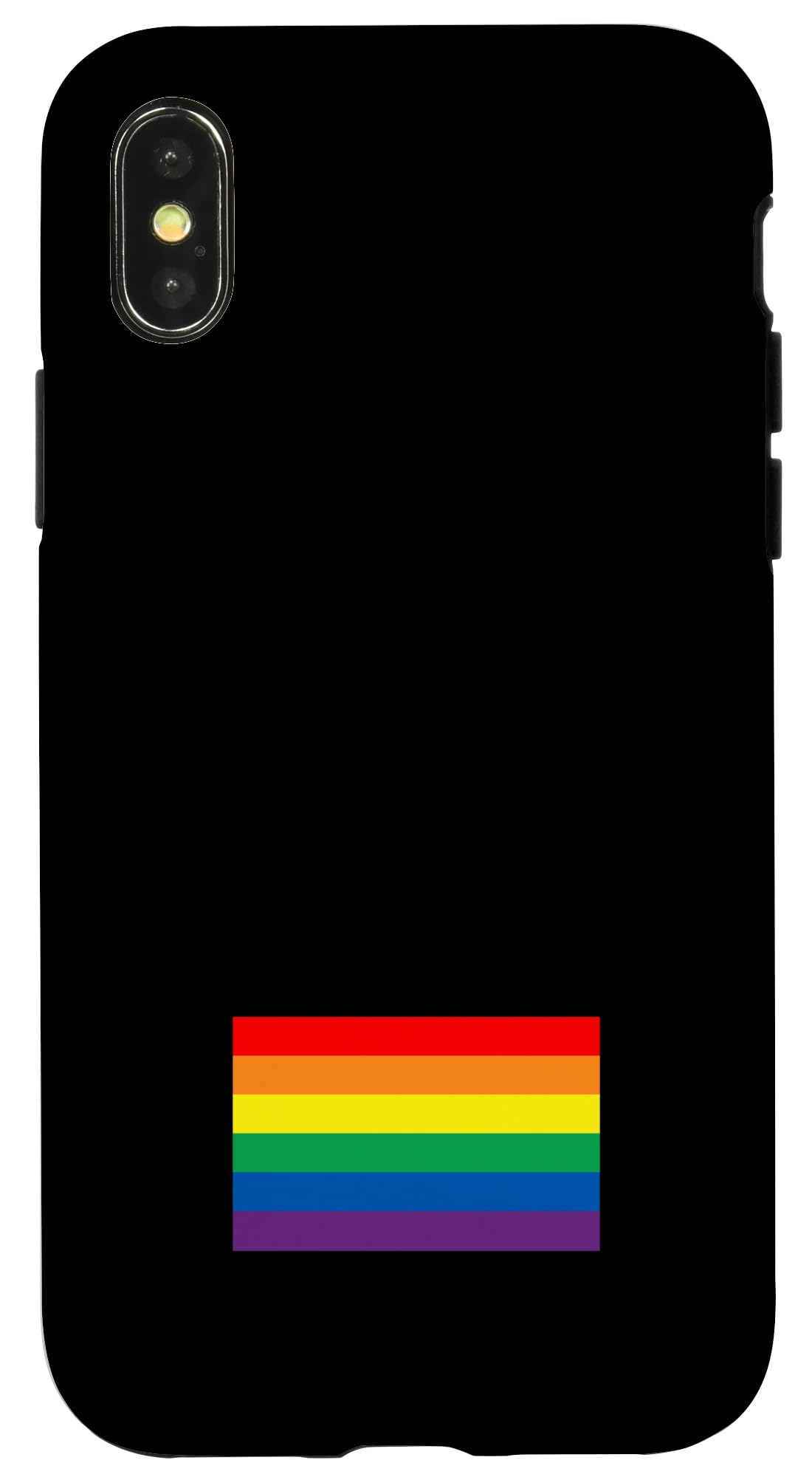 iPhone X/XS 6 Colour Rainbow Flag for Pride, Love and Diversity Case