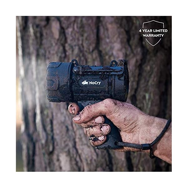 NoCry 18W Waterproof Rechargeable Flashlight (Spotlight) with 1000