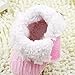 Weixinbuy Baby Girls Knit Soft Fur Winter Warm Snow Boots Crib Shoes Pink 6-12M