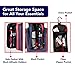 Zyfler Travel Hanging Toiletry Bag and Organizer Bathroom Storage Bags For Toiletries - Travel Cosmetic and Hair Product Organizer with Pockets - Waterproof Carrier for Traveling - Navy/Red