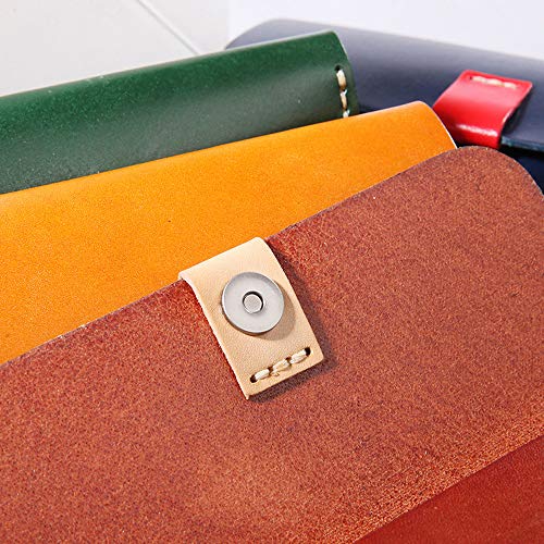 Handmade Genuine Leather Eyeglass Case Holder for Sunglasses & Reading Glasses - Unisex  (Brown) - Thumbnail 4
