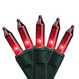 Northlight Set of 50 Red Mini Christmas Lights 2.5