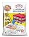 Anna Home Premium Vacuum Storage Bags (8 Pack) Space Saver Storage Bags for Travel. Durable & Reusable, Travel Hand Pump Included (8 x Medium)