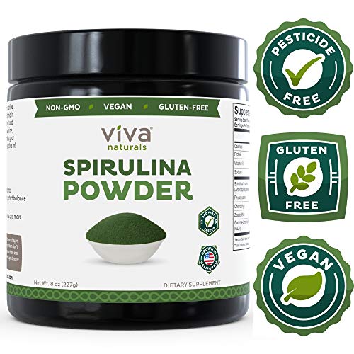 Non-GMO Spirulina Powder, 8 oz: Non-Irradiated and California-Grown - The Finest Green Superfood for Smoothies and Juices (Spirulina) (Best Spirulina Powder Review)