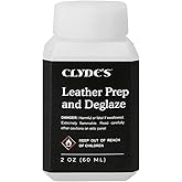 Clyde's™ Leather Preparer and Deglazer | Best for Non Absorbent Leather Surfaces | Remove Factory Finishes from Furniture, Auto Interior, Tack, and Shoes | to Be Used Before Leather Recoloring Balm
