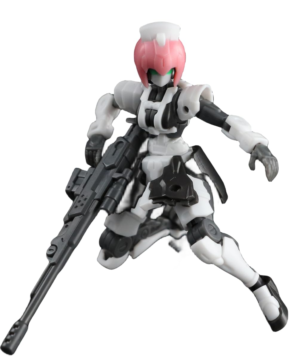 HiPlay KEMO FIFTYSEVEN Plastic Model Kits: Armored Puppet - Yui, Anime Style, 1:24 Scale Collectible Action Figures (Yui)