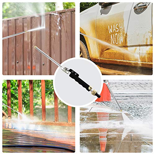 DBR Tech Hydro Jet High Pressure Power Washer Wand for Car Washing or