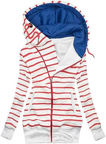 COOKI Womens Striped Print Pocket 