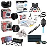25 Piece Advanced Lens Package For The Olympus E-620, E-610, E-520, E-510, E-500, E-450, E-420, E-410, E-5, E-3, E-330, E-1 & E-30 Digital SLR Cameras - Will Work with the following Zuiko Lenses: 70-300MM, 40-150MM, 14-42MM, 14-45MM, 14-52MM & 35-70MM Lenses - Package Includes 0.43X HD2 Wide Angle Panoramic Macro Fisheye Lens + 2.2x HD AF Telephoto Lens + 3 Piece Pro Filter Kit (UV, CPL, FLD) + 6 Piece Multi-Colored Graduated Filter Set + 5 PC Close-Up Set (+1, +2,+4 with 10X Macro Lens) +