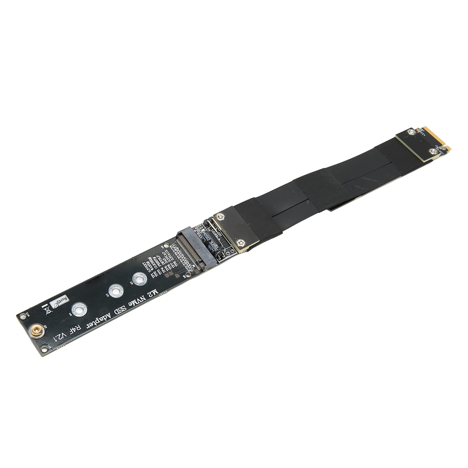 Bewinner 10cm M.2 NVMe SSD Extension Cable, PCIe 3.0 x4, 32G/bps, Compatible with M.2 NVMe SSDs, Plug and Play