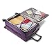 American Tourister Zoom Softside Luggage with Spinner Wheels, Purple, Carry-On 21-Inch
