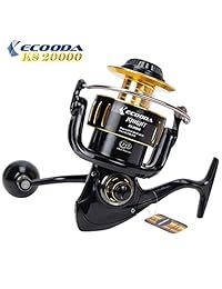 ecooda Hornet Heavy Duty Metal Spinning Carretes de pesca jigging agua salada carrete de pesca barco Rock Bass hs6000 8000 10000 12000 15000