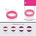 Tera Armor - 5 Ring Pack Women's Silicone Wedding Ring Band - Purple, Pink, B...