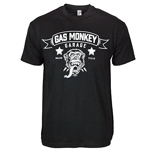 Gas Monkey GarageMens Official GMG Blood Sweat & Beers T Shirt Black