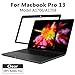 (2-Pack) Clear Screen Protector for MacBook Pro (13-inch, 2016&2017, 2/4 Thunderbolt 3 Ports) - Model A1706/A1708 with or wothout Touch Bar