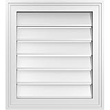 18"W x 20"H Rectangle Surface Mount PVC Gable