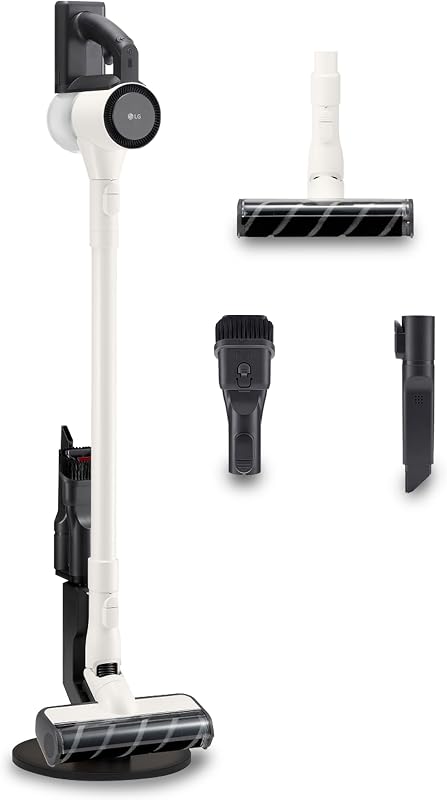 A9C-SLIM1C - Aspirador Escoba CordZero, Aspiradora con Sistema de Compresión de Polvo, Ciclónico, 150W Succión, Boquilla Varias Superficies, Base de Parking, 1.9 Kg, Blanco