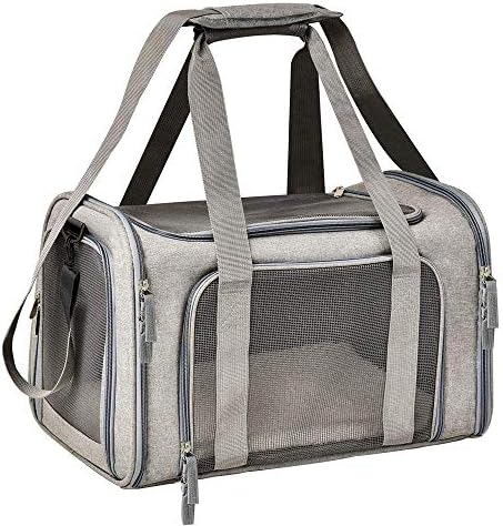 VICKERT Soft-Sided Pet Travel Carrier TSA Airline Approved Cat Carriers Dog Carrier Pet Carrier for Small Medium Cats Dogs Puppies of 15 Lbs, Collapsible Waterproof Travel Pet Carrier