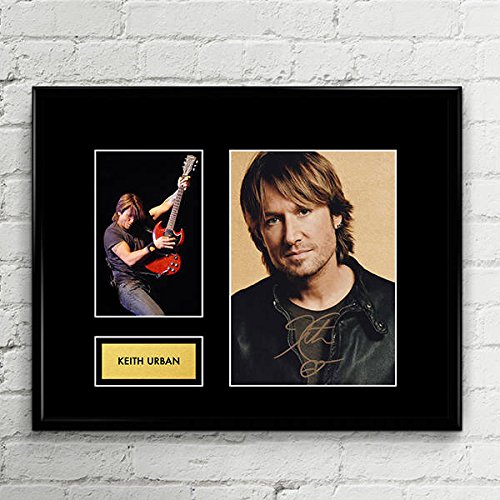 Keith Urban Signed Autographed Photo Mat Custom Framed 11 x 14 Replica Reprint Rp