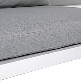 Soleil Jardin 4-Piece Aluminum Outdoor Patio Furniture, Patio Conversation Sofa Set with Removable Cushions, Tempered… 51rwUjNHOlL