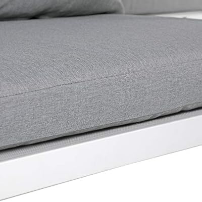 Soleil Jardin 4-Piece Aluminum Outdoor Patio Furniture, Patio Conversation Sofa Set with Removable Cushions, Tempered… 51rwUjNHOlL