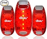 LED Safety Lights (3 Pack) + FREE Bonuses | Strobe Light Bike, Running, Dogs, Walking | The Best High Visibility Accessories for Your Reflective Gear, Bicycle Helmet, Runner Vest, Pet Collar