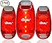 LED Safety Lights (3 Pack) + FREE Bonuses | Strobe Light Bike, Running, Dogs, Walking | The Best High Visibility Accessories for Reflective Gear, Bicycle Helmet, Runner Vest, Pet Collar | Red color