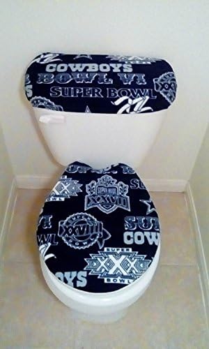 Dallas Cowboys Super Bowl Edition Fleece Toilet Seat Cover Set