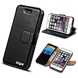 Birgus Ultra Slim Leather Case for Apple iPhone 6/6S Plus, Y Black