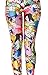 QZUnique Women's Cartoon Character Digital Printed Footless Elastic Leggings