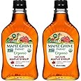 Maple Grove Farms Organic Pure Maple Syrup, Grade A Amber, 8.5 Ounce (Pack of 2)
