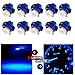 CCIYU (Total of 10 Pcs) Car T5 B8.4D 5050 1SMD Purple Blue LED Lamps Dashboard Side Indicator Lights