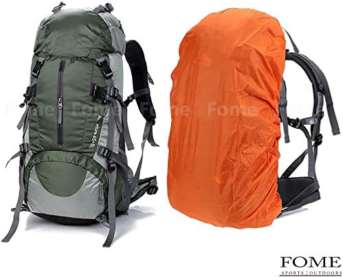 Hiking Daypack, iDeep 45L+5L Unisex Camping Backpack Outdoor Sport Nylon Water-resistant Backpacking Backpack Bag with Rain Cover for Climbing Travel Mountaineering